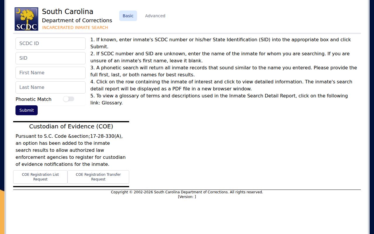 Oconee County projected release date SCDC inmate search